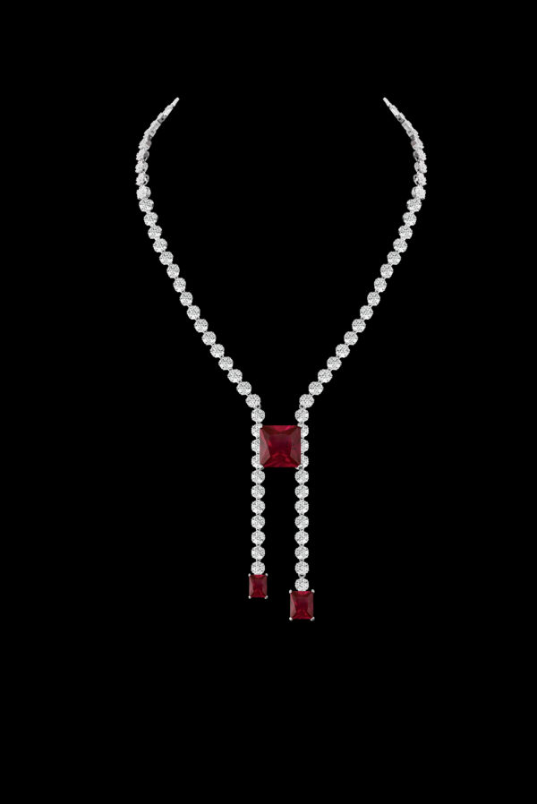 Charming Adelle Necklace merah